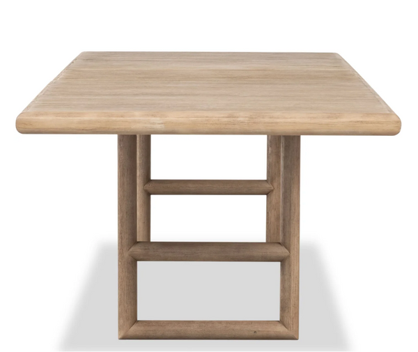 Dorsey 98" Rectangular Acacia Wood Dining Table in Light Natural Finish