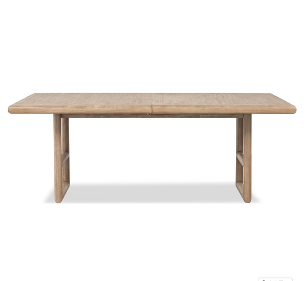 Dorsey 98" Rectangular Acacia Wood Dining Table in Light Natural Finish