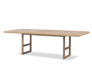 Dorsey 98" Rectangular Acacia Wood Dining Table in Light Natural Finish
