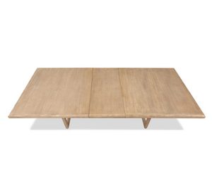 Dorsey 98" Rectangular Acacia Wood Dining Table in Light Natural Finish