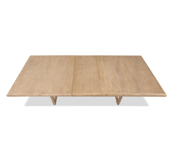 Dorsey 98" Rectangular Acacia Wood Dining Table in Light Natural Finish