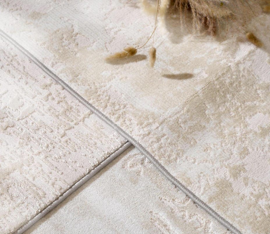 Lille Organic Modern Abstract Textured Area Rug | Warm Neutral