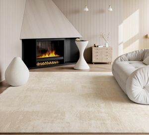 Lille Organic Modern Abstract Textured Area Rug | Warm Neutral