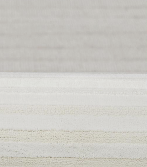 Winnie Modern Geometric Textured Area Rug | Soft Cream High-Low Pile