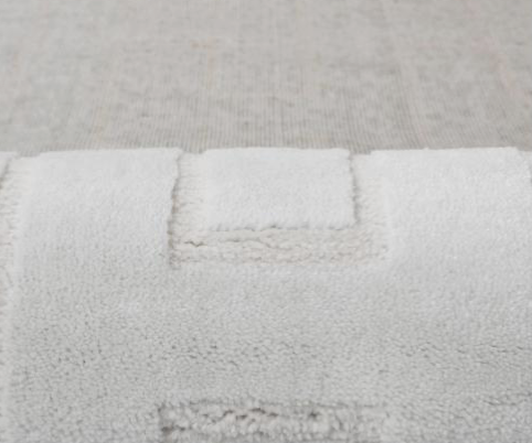 Contemporary Tonal Geometric Woven Rug | Super Soft Polypropylene Blend