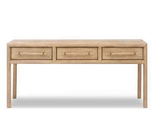 Dorsey 66" Acacia Wood 3-Drawer Console Table | Fully Assembled