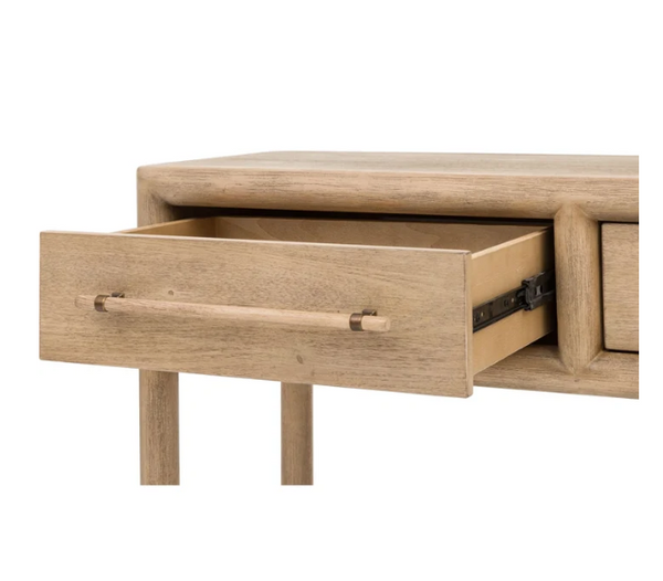 Dorsey 66" Acacia Wood 3-Drawer Console Table | Fully Assembled