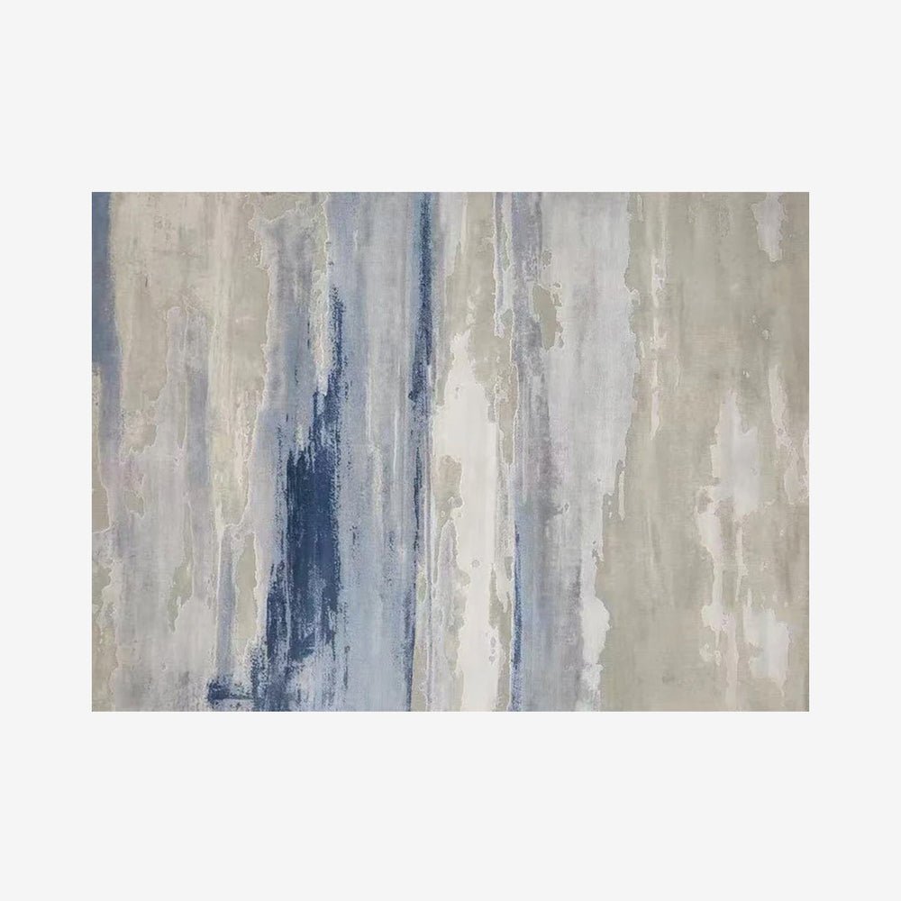 Pastel Blue & Beige Area Rug