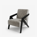 Solid Wood Armrest Lounge Chair