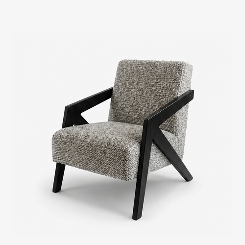 Solid Wood Armrest Lounge Chair