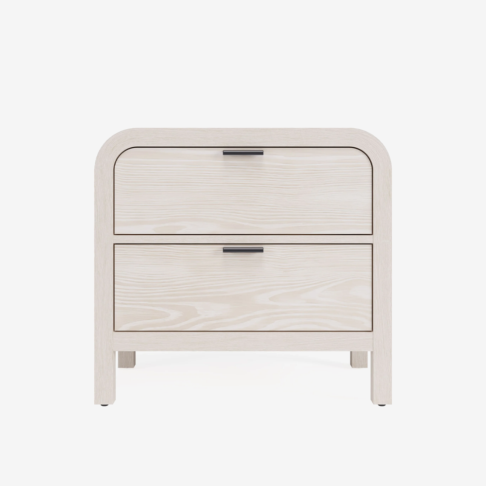 Drake  Drawer USB-Charging Nightstand in Sugar