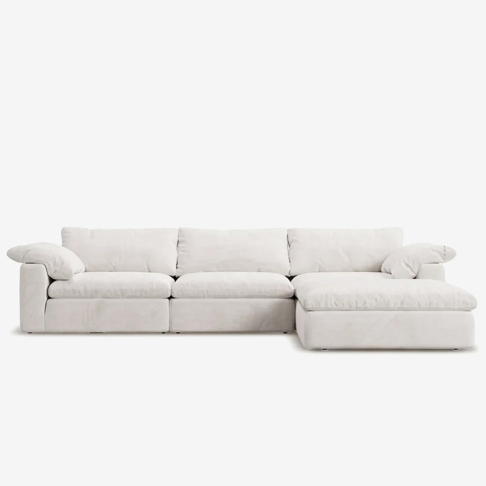 Fluffy 3-Piece L-Shaped Sectional with Chaise