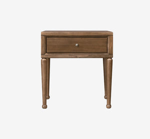 Langley One Drawer Acacia Wood Nightstand in Autumn Forest