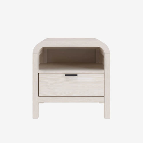 Drake  Drawer USB-Charging Nightstand in Sugar