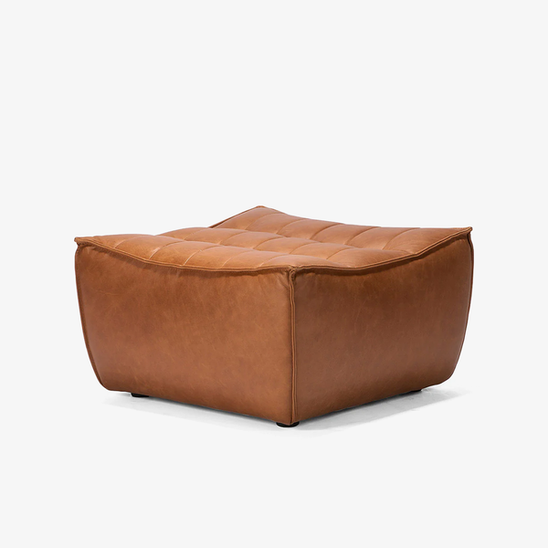 Modern Modular Oil Wax Fabric Sofa – Deep Seat Tufted Low Profile Living Room Couch