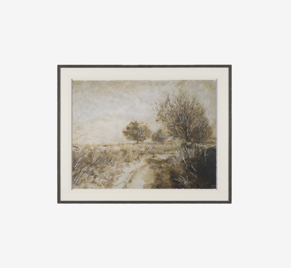 Modern Farmhouse Rustic Countryside Framed Art Print under Glass