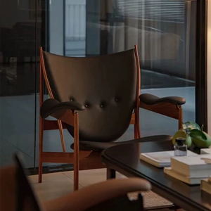 Mortise and Tenon Wood Accent Chair