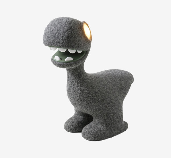 Cute Grey Felt Dinosaur