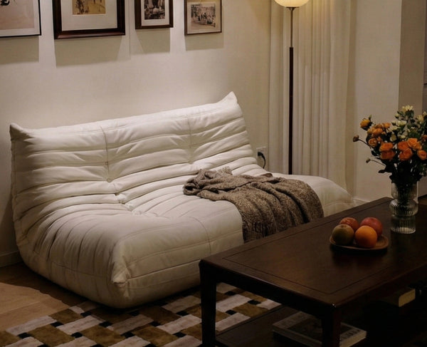 2-Seater Genuine Leather Caterpillar Sofa