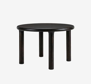 48" Round Solid Mango Wood Dining Table – Mid-Century Modern Round Dining Table for