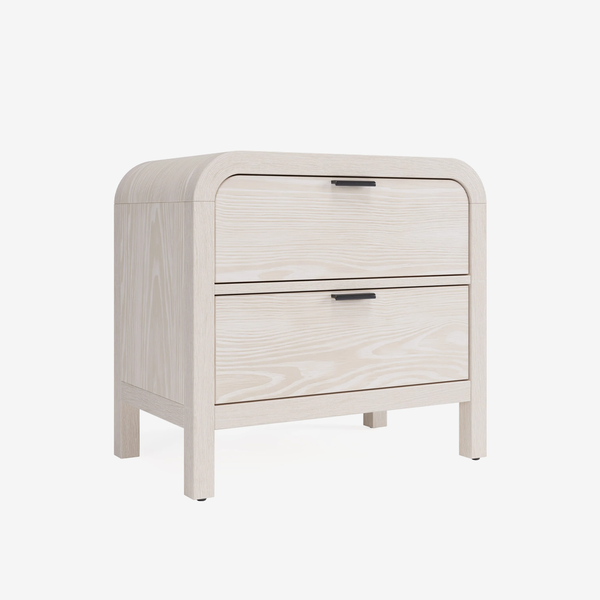 Drake  Drawer USB-Charging Nightstand in Sugar