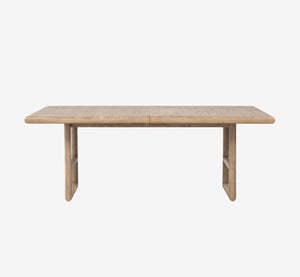 Dorsey 98" Rectangular Acacia Wood Dining Table in Light Natural Finish