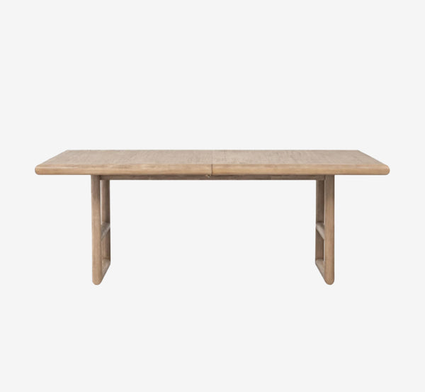 Dorsey 98" Rectangular Acacia Wood Dining Table in Light Natural Finish