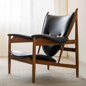 Mortise and Tenon Wood Accent Chair