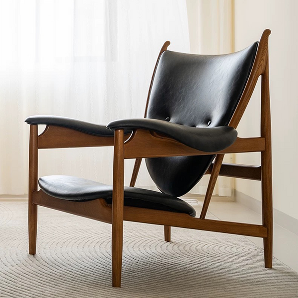 Mortise and Tenon Wood Accent Chair