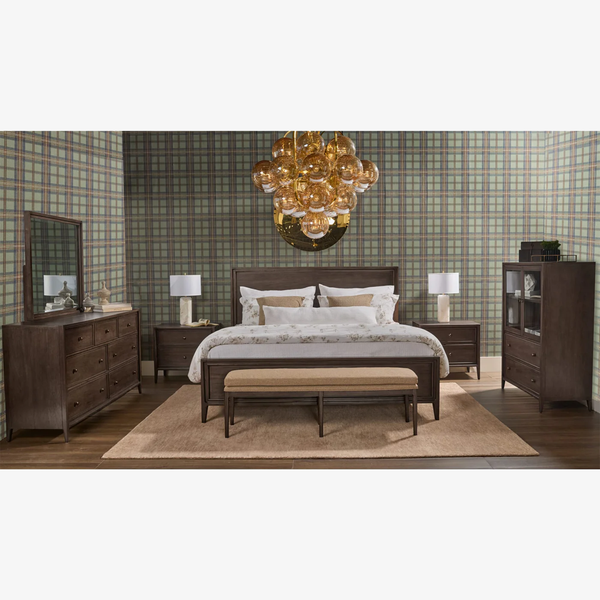 Traditional 7-Drawer Double Dresser - Dark Espresso Wood Bedroom Chest