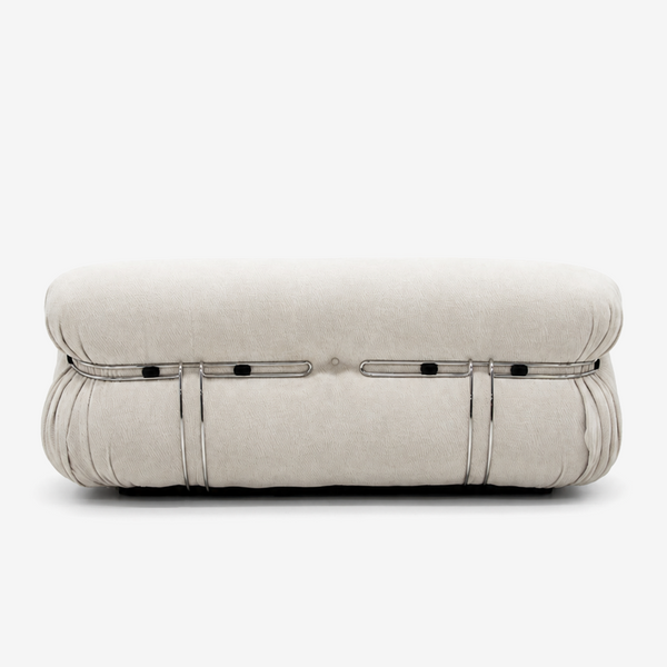 Modern Oversized Lounge Sofa with Metal Frame – Sculptural Upholstered Couch
