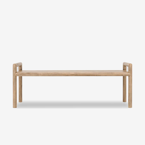 Modern Solid Wood Entryway Bench – Minimalist Oak Dining & Hallway Bench