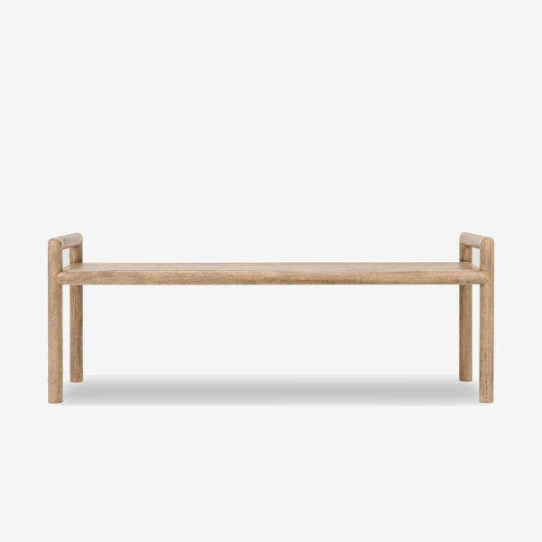 Modern Solid Wood Entryway Bench – Minimalist Oak Dining & Hallway Bench