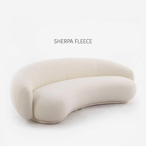 Curved Pea-Shaped Sofa