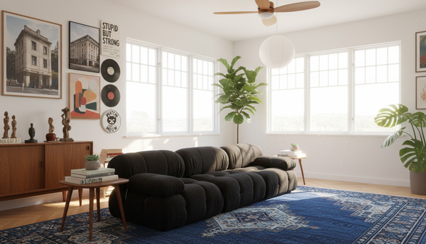 Bouclé Cube Modular Sofa