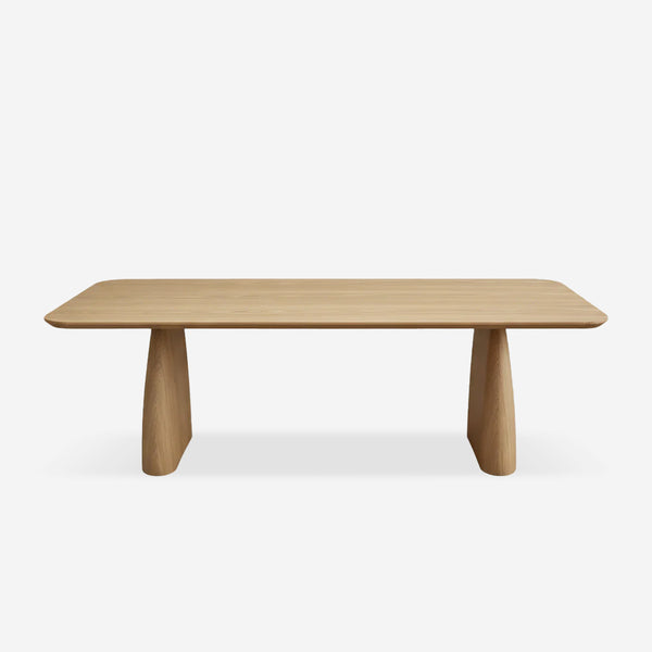 Rounded Corner Solid Wood Table