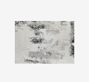 Timeless Abstract Distressed Area Rug | High-Low Textured Vintage Modern Carpet