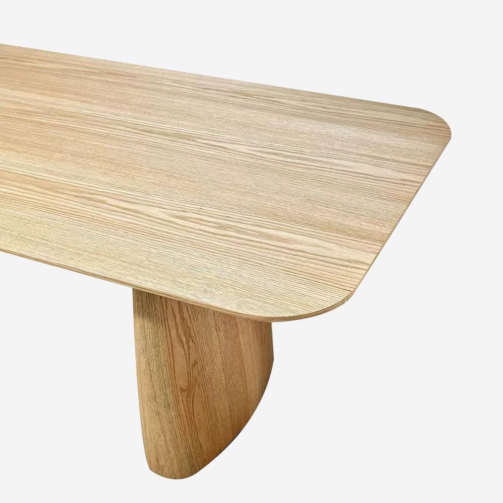 Rounded Corner Solid Wood Table