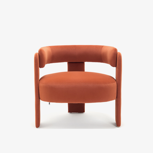 Accent Chair for Living Room, Velvet Comfy Single Sofa Chair Mid-Century Modern Armchair Wooden Legs for Bedroom Office Reading