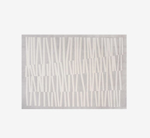 Jane Modern Flowing Curve Textured Area Rug | High-Low Pile Cream Carpet