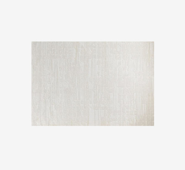 "Autumn Moon" Japandi Geometric Diamond Area Rug | Wilton Woven Textured Pile