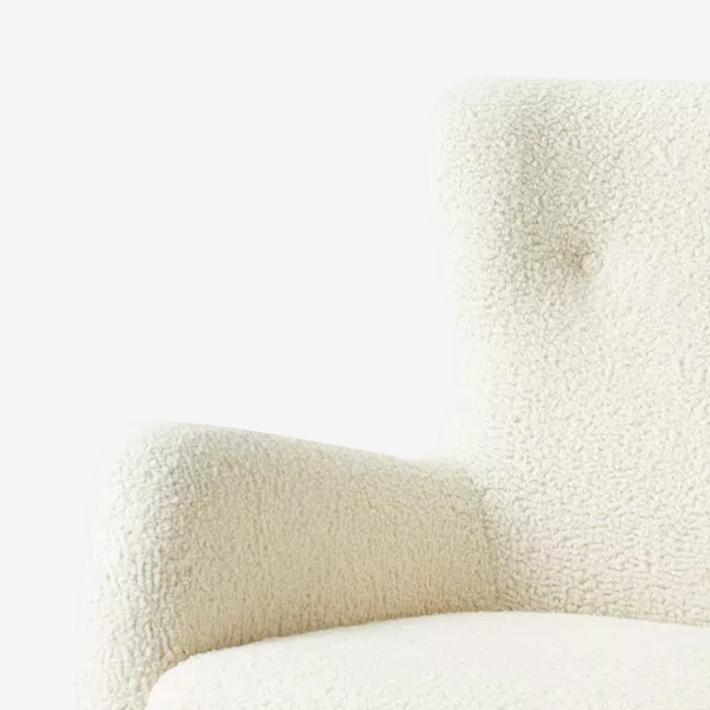 High-Back Shearling Armchair