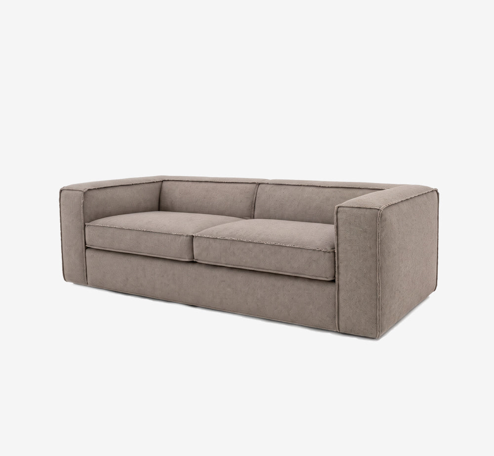 Modern 91" Low-Profile 3-Seater Sofa with Wide Track Arms
