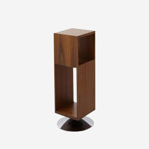 Solid Black Walnut Rotating Side Table