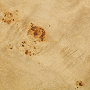 43.31 Inch Burl Wood Veneer Coffee Table,Rectangle Mid-Century Modern Table for Living Room,Coffee Table with Sturdy MDF Pedestal for Office,Apartment,Natural
