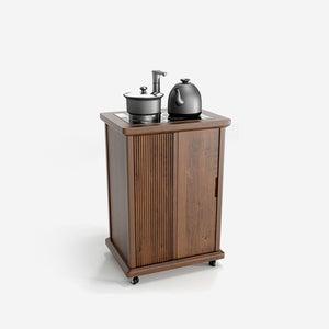 Solid Wood Movable Tea Table