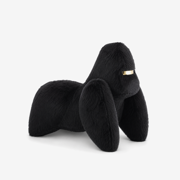 Modern Gorilla Lounge Chair – Sculptural Faux Fur Accent Chair for Living Room