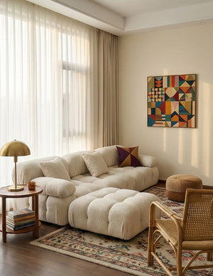 Bouclé Cube Modular Sofa