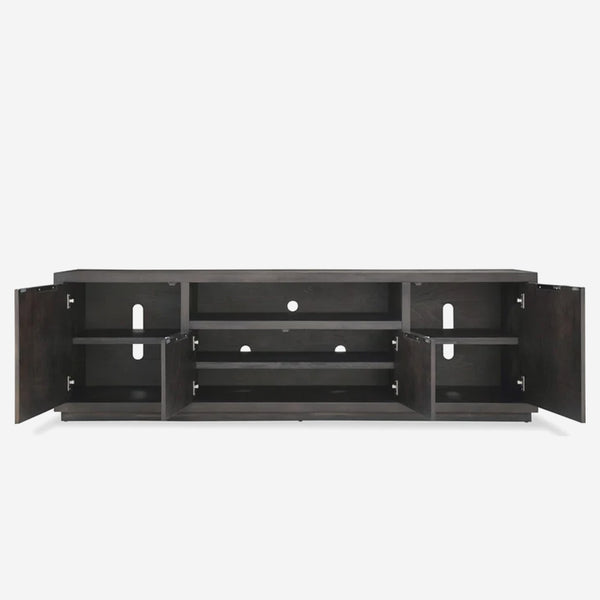 Modern Charcoal Wood TV Stand