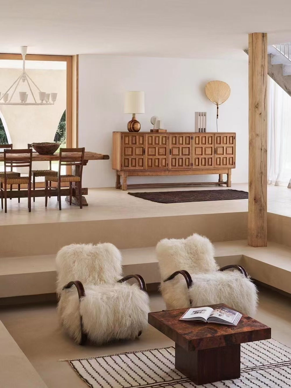 Tibetan Lamb Wool  Sofa